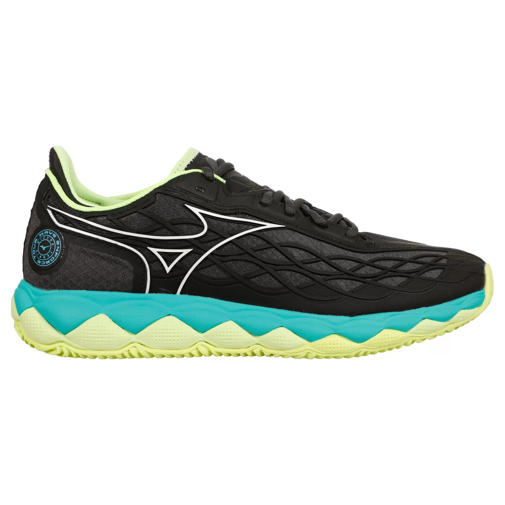 Wave Enforce Tour Clay Court Shoe Men - Black, Turquoise>Mizuno Fashion