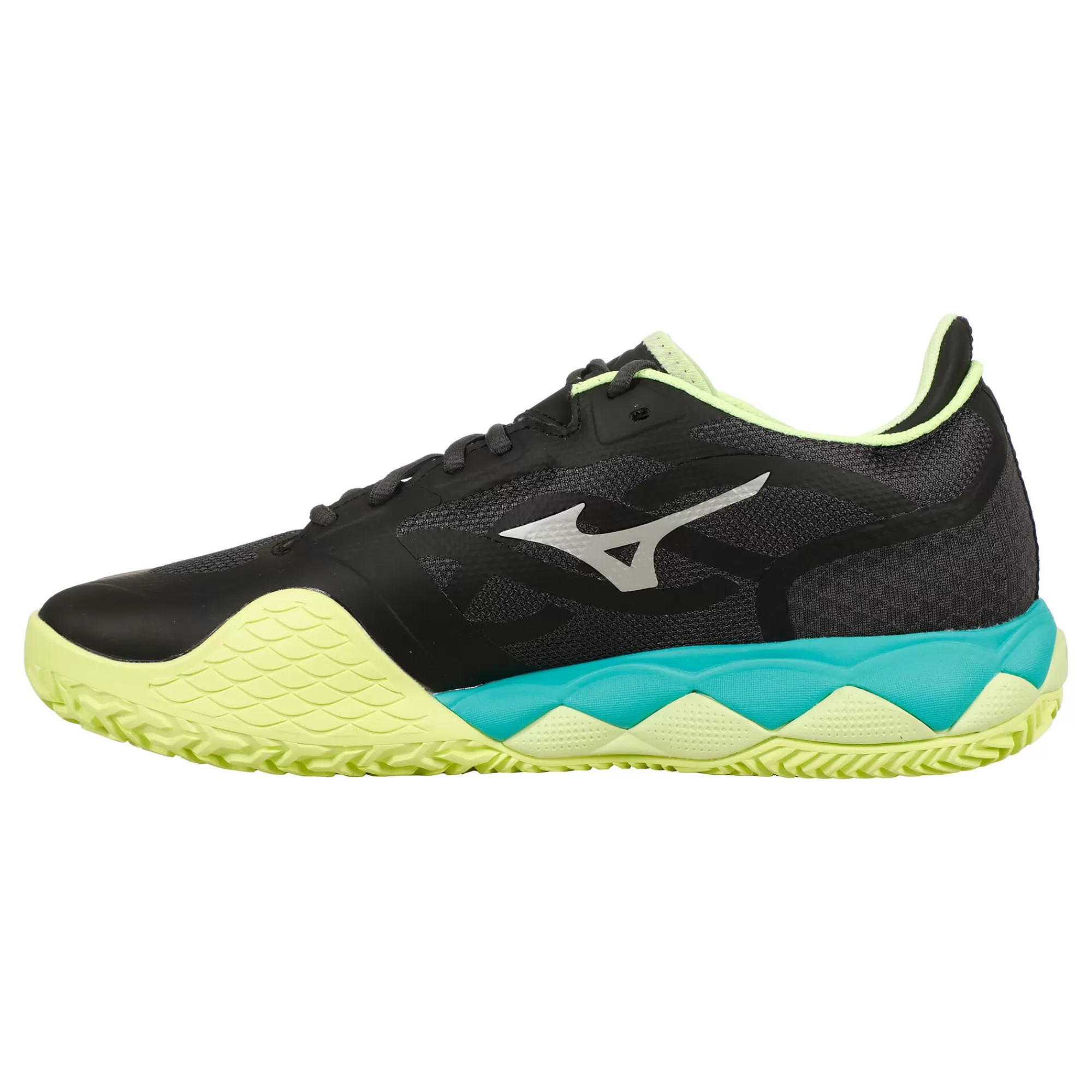 Wave Enforce Tour Clay Court Shoe Men - Black, Turquoise>Mizuno Fashion