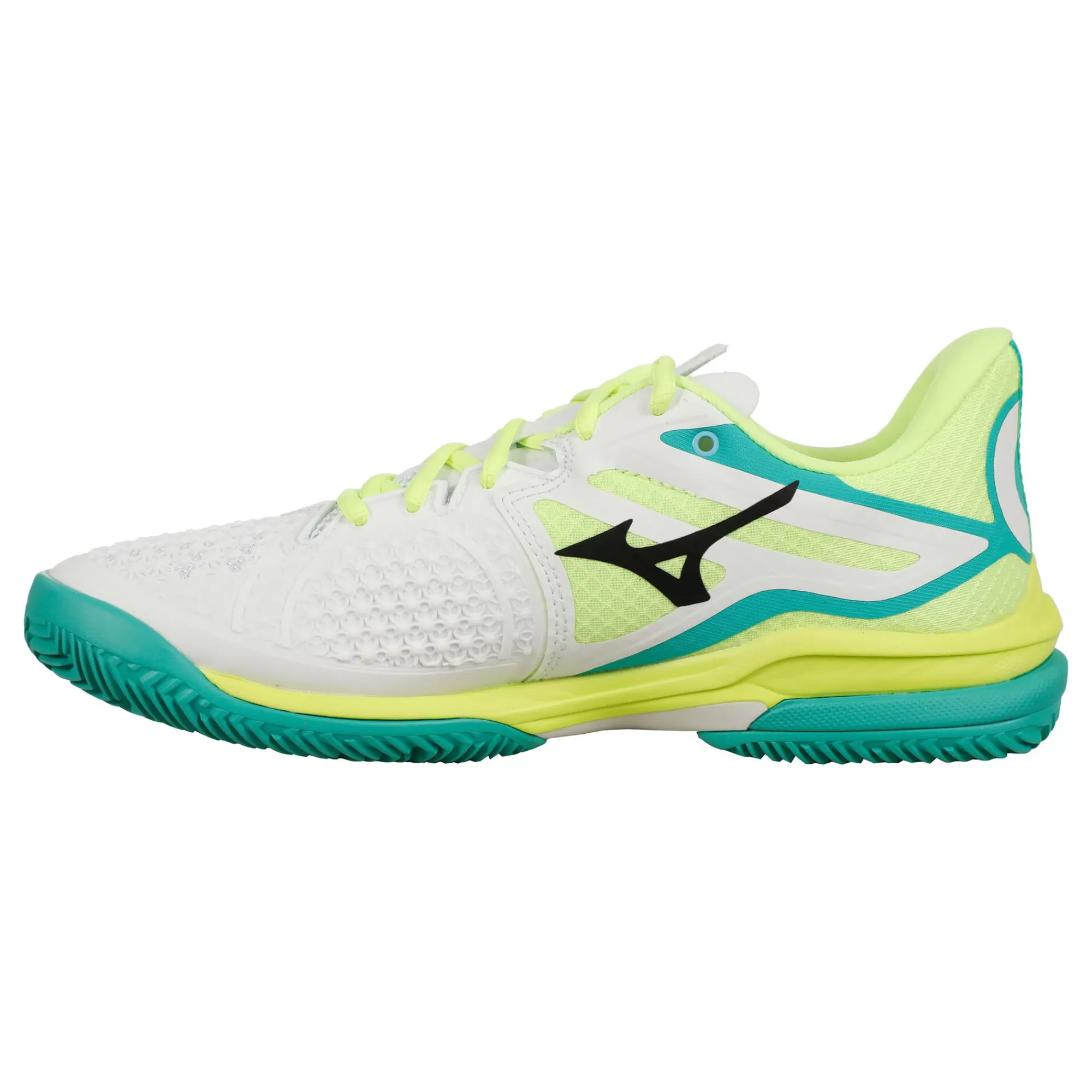 Wave Enforce Tour Clay Court Shoe Women - White, Black>Mizuno Flash Sale