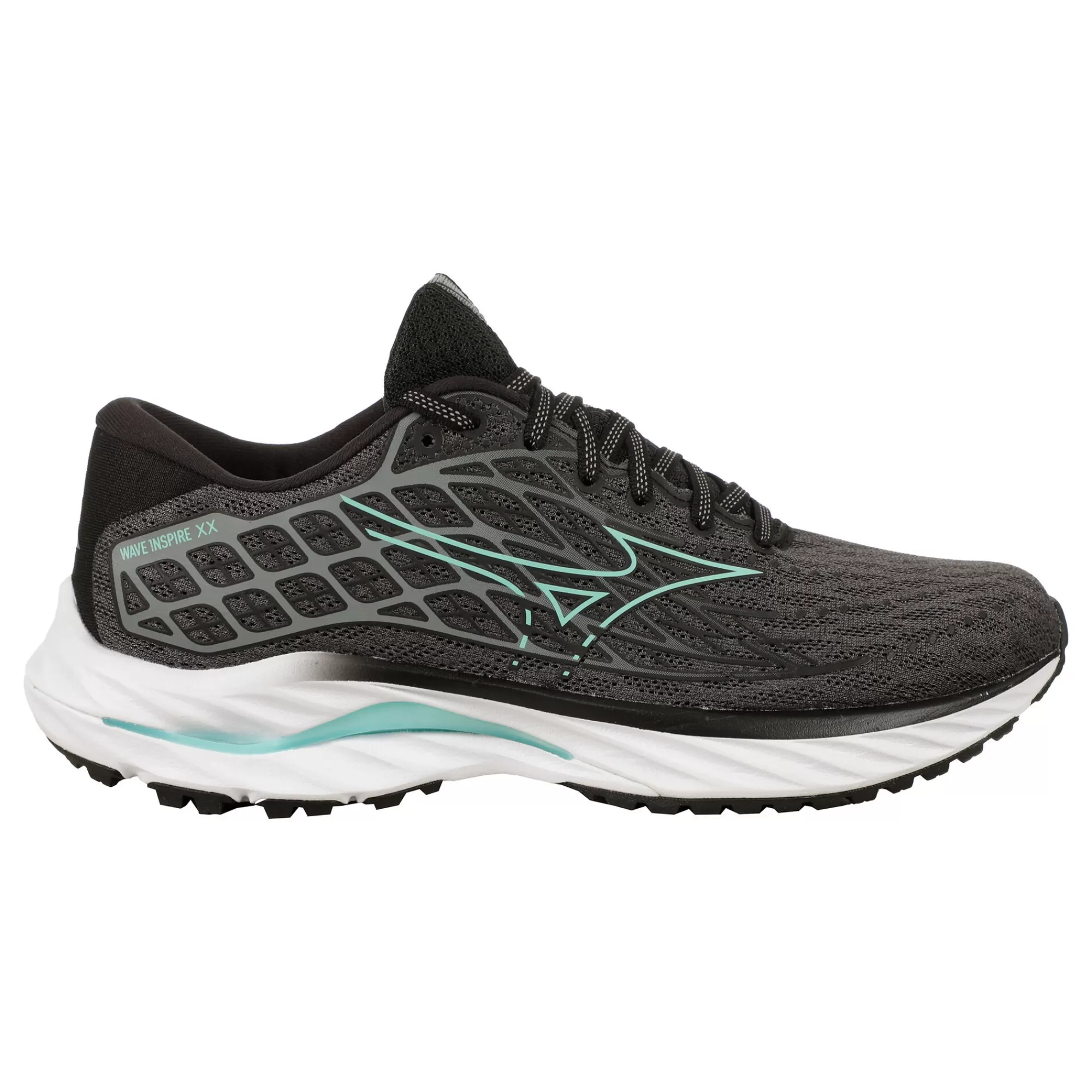 Wave Inspire 20 Stability Running Shoe Women - Black, Turquoise>Mizuno Shop