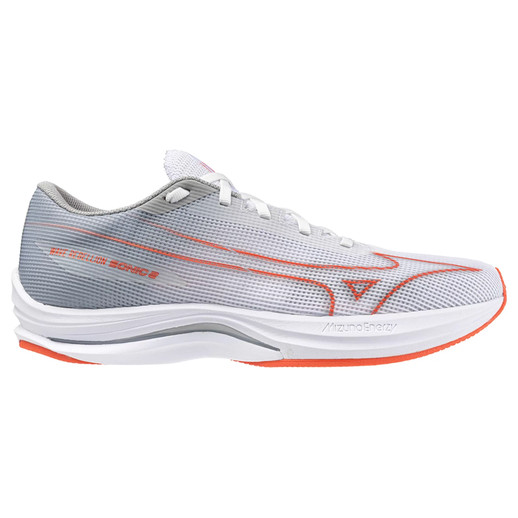 Wave Rebellion Sonic 2 Competition Running Shoe Men - White, Lightgrey>Mizuno Sale