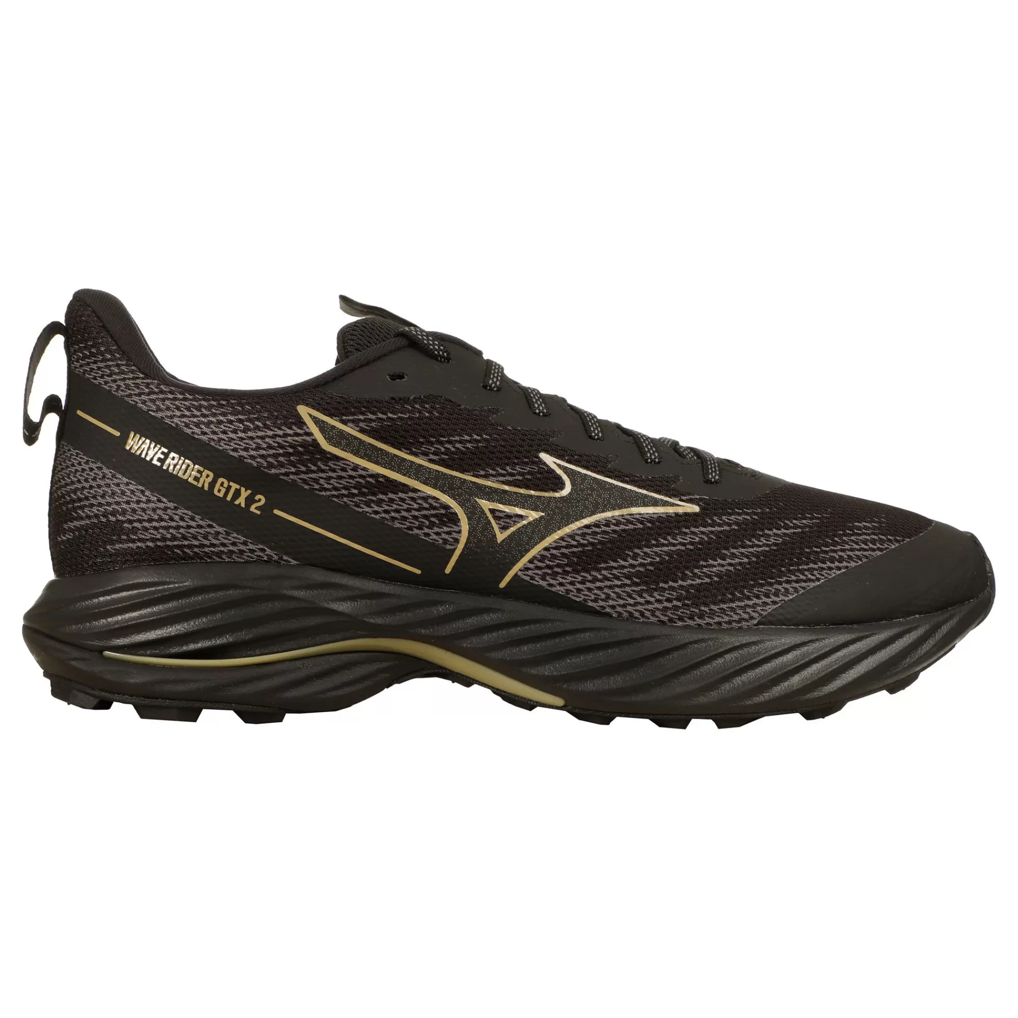 Wave Rider GTX 2 Trail Running Shoe Men - Black, Gold>Mizuno Best Sale