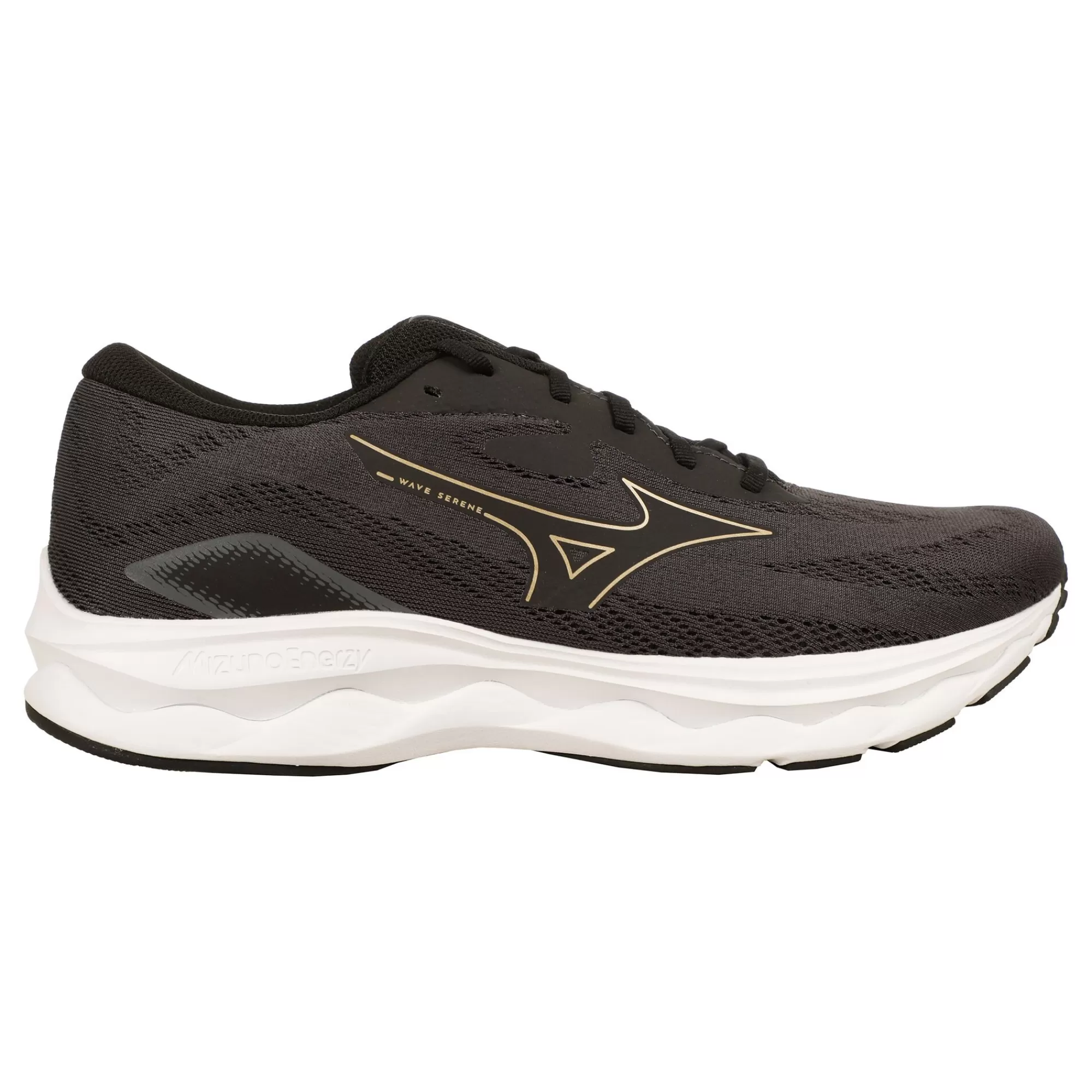 Wave Serene Neutral Running Shoe Men - Black, Gold>Mizuno Outlet
