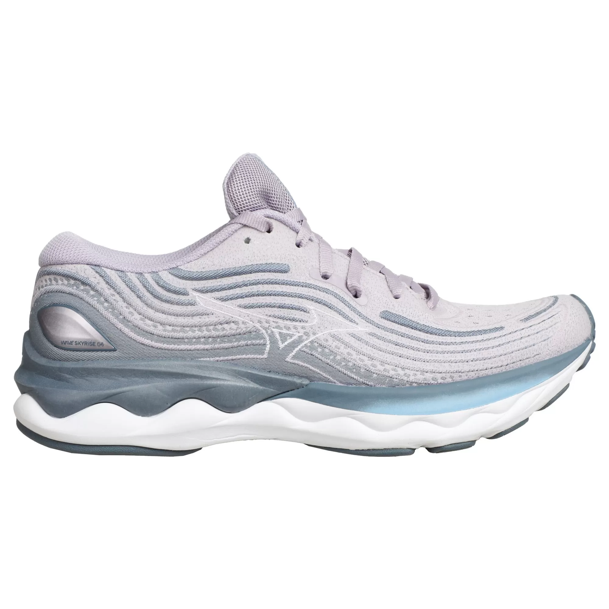 Wave Skyrise 4 Neutral Running Shoe Women - Grey, White>Mizuno Fashion