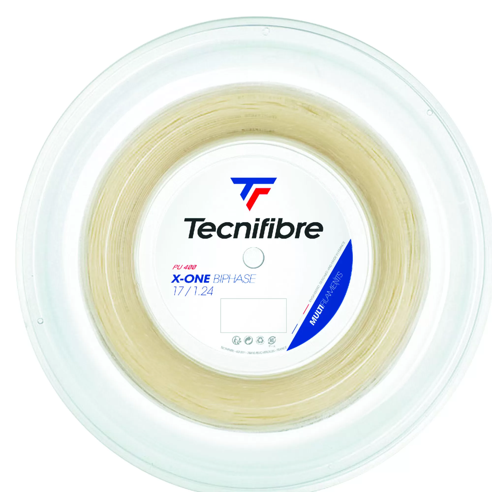 X-One Biphase 200m String Reel ->Tecnifibre Shop