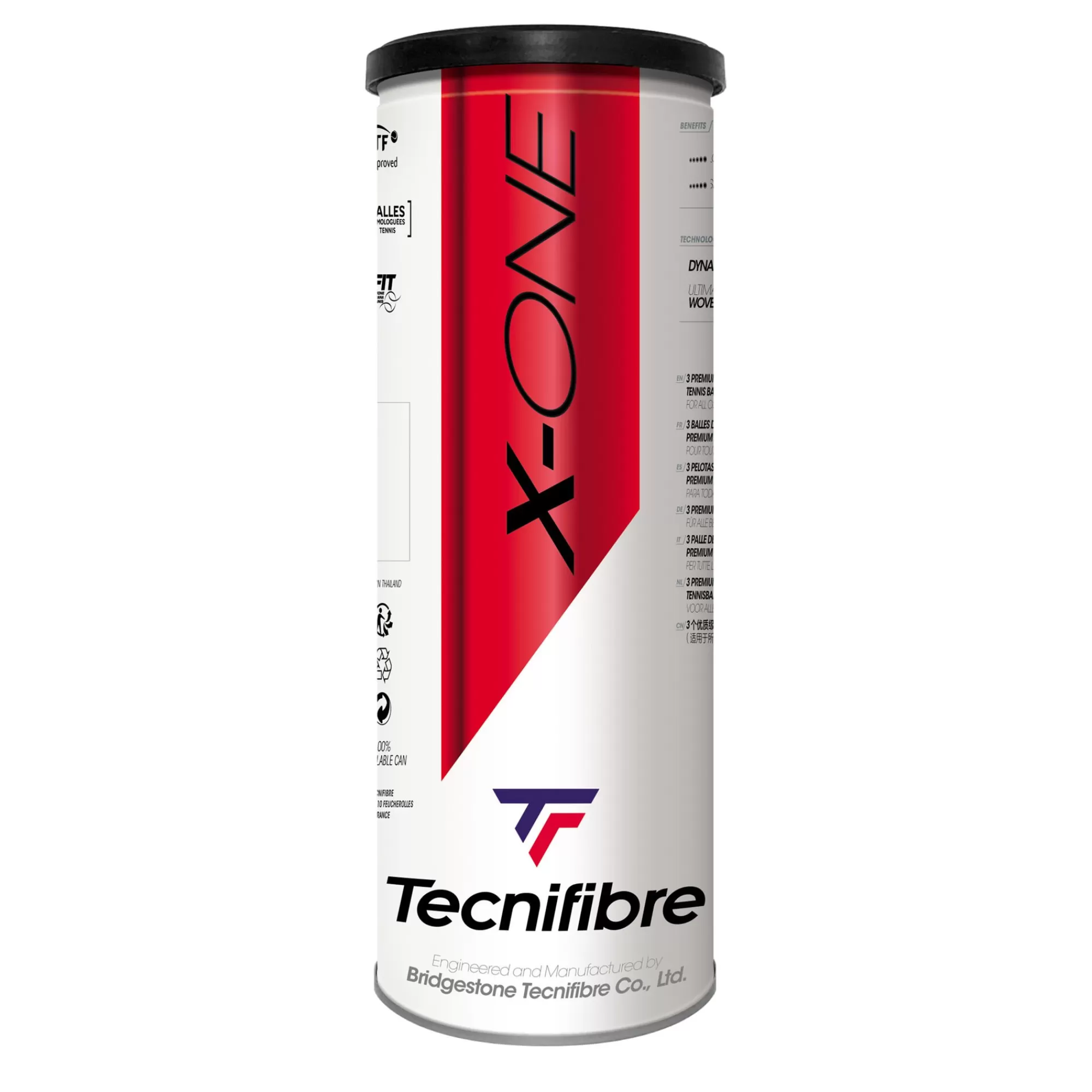 X-One 3er 3 Ball Tube>Tecnifibre Store