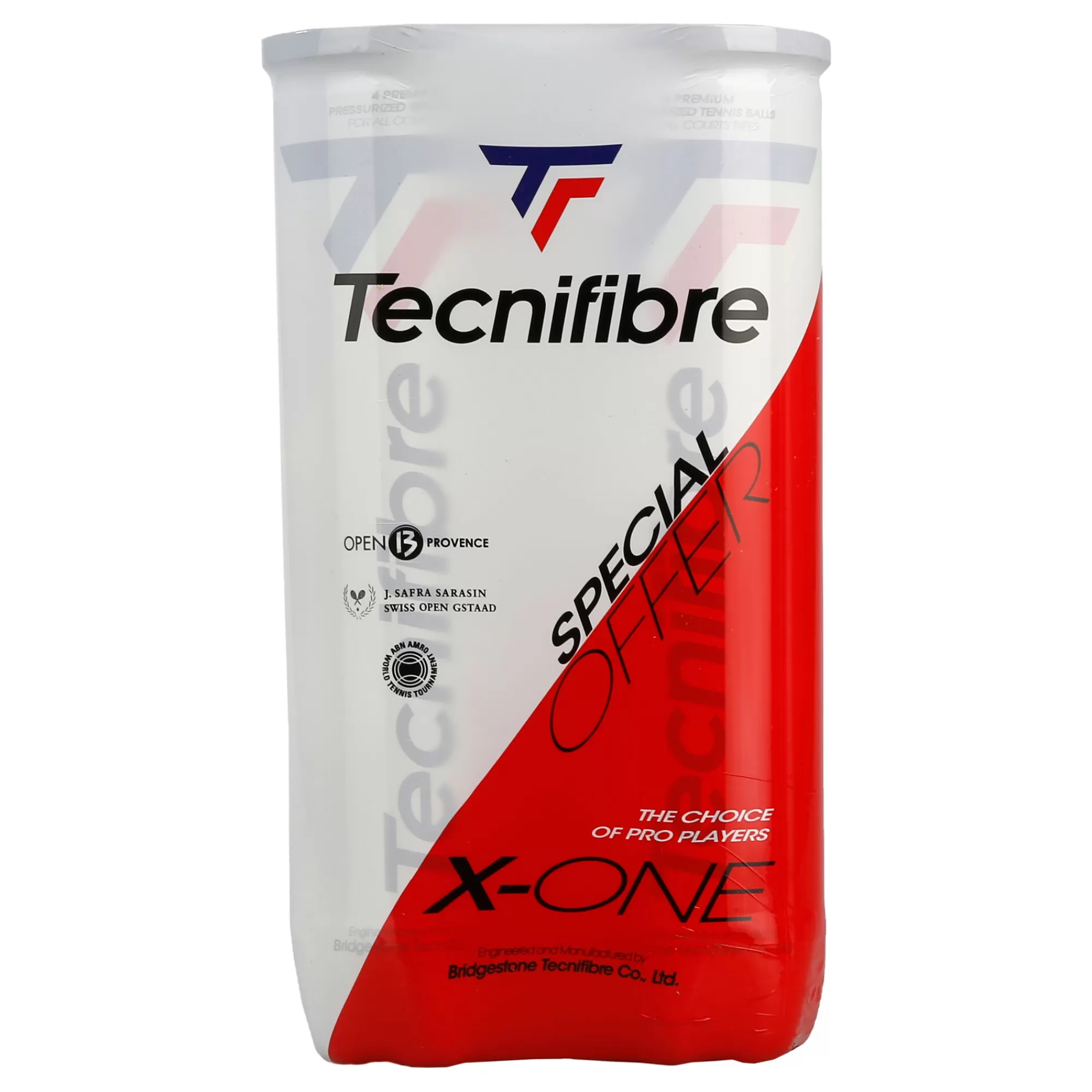 X-One 2x 4 Ball Tube>Tecnifibre New