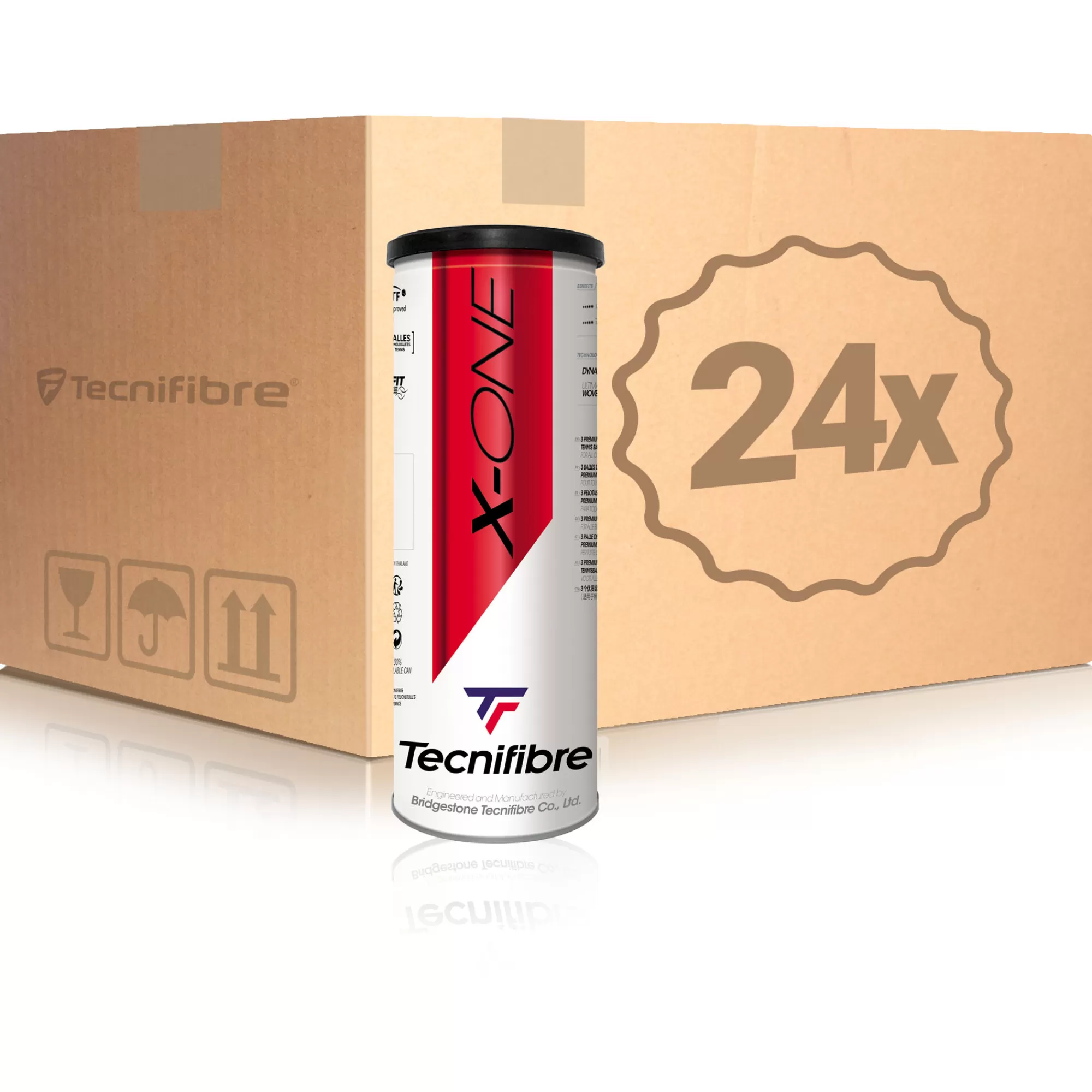 X-One 24x 3 Ball Tube In A Box>Tecnifibre Clearance