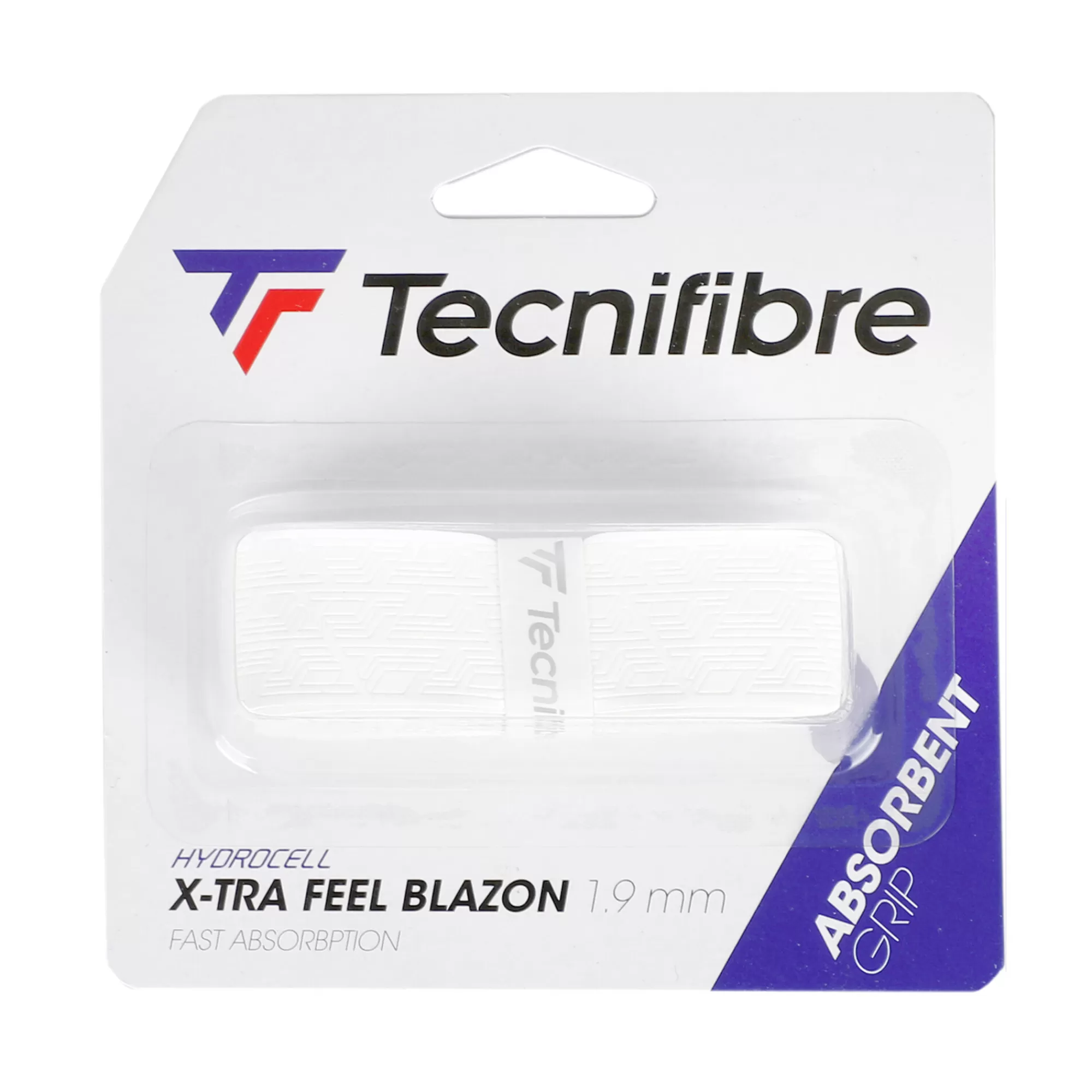 X-Tra Feel Blazon 1 Pack - White>Tecnifibre Hot