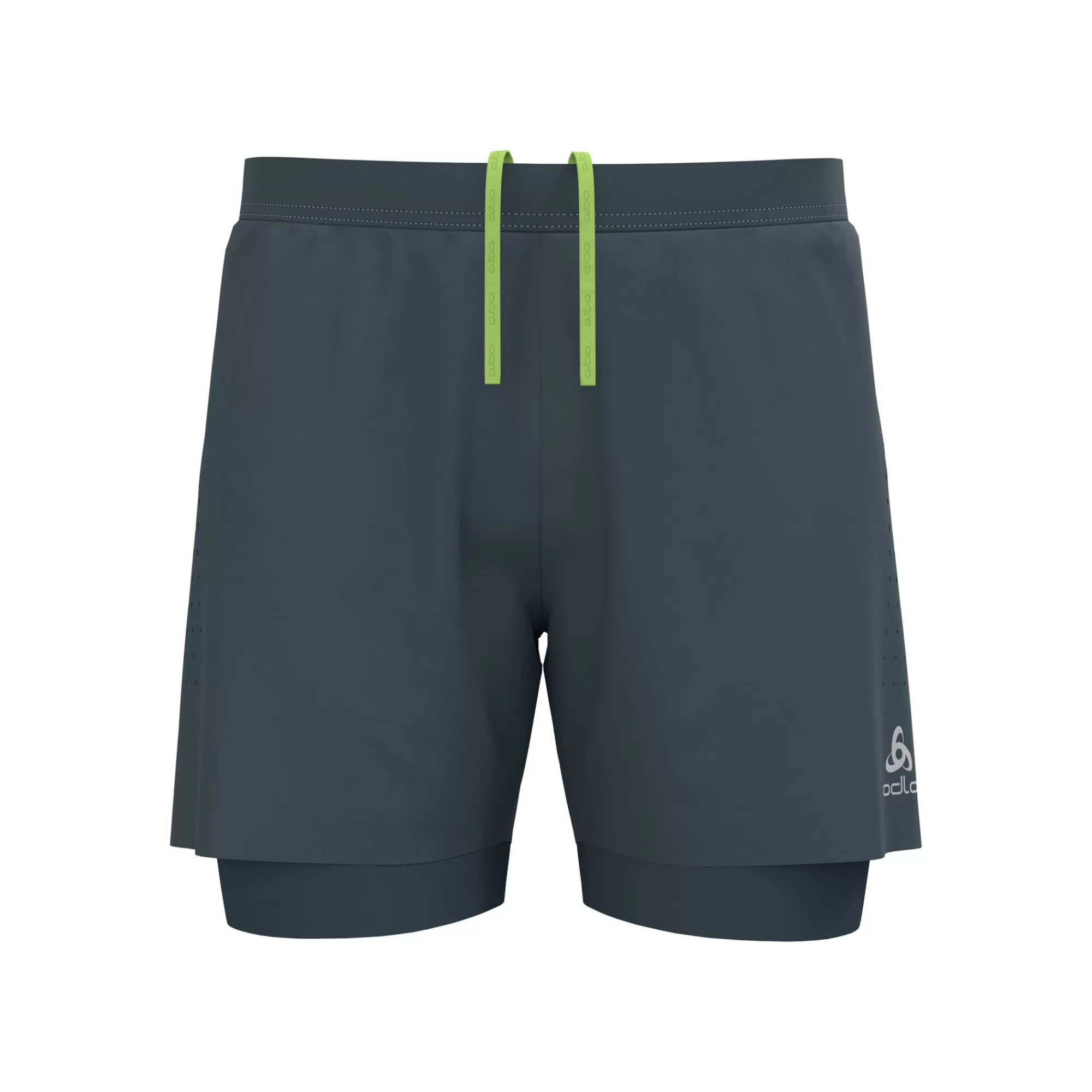 Zeroweight 5inch 2in1 Running Shorts Men - Dark Grey>Odlo Fashion
