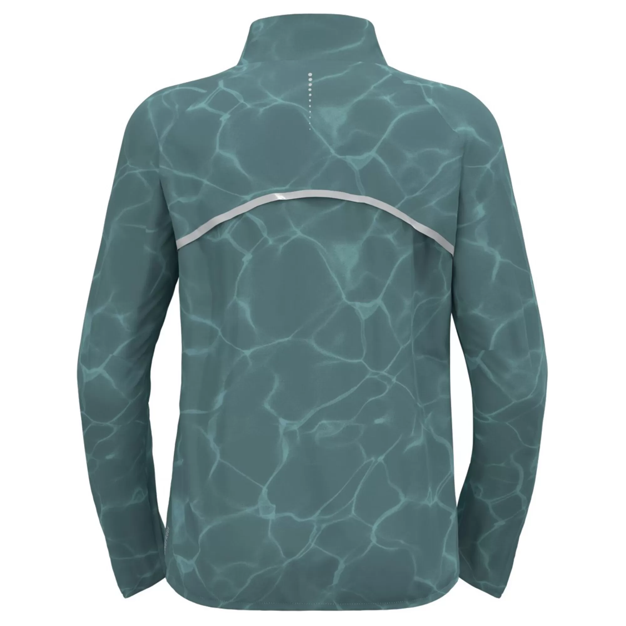 Zeroweight Print Running Jacket Men - Blue Grey>Odlo Outlet