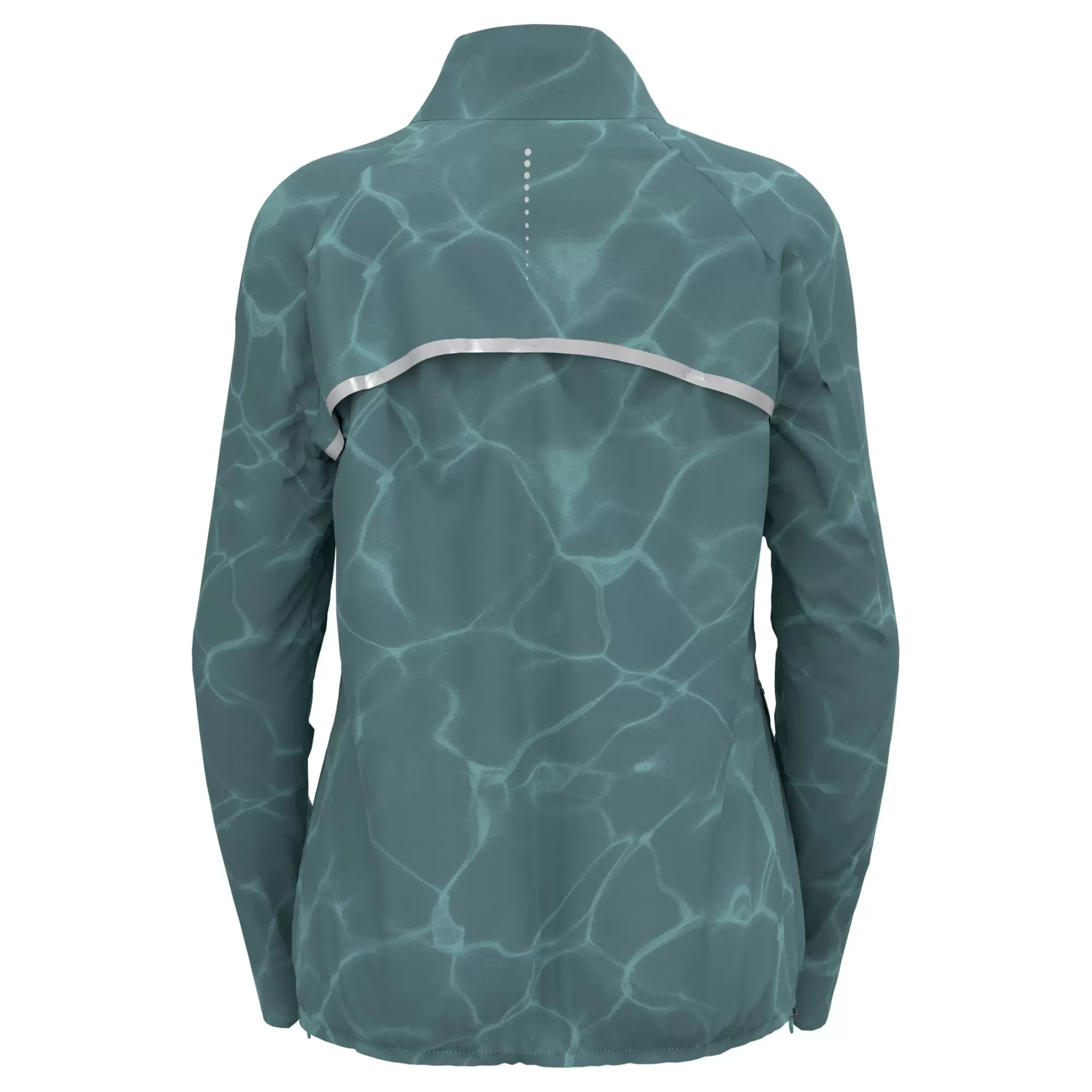 Zeroweight Print Running Jacket Women - Blue Grey>Odlo New
