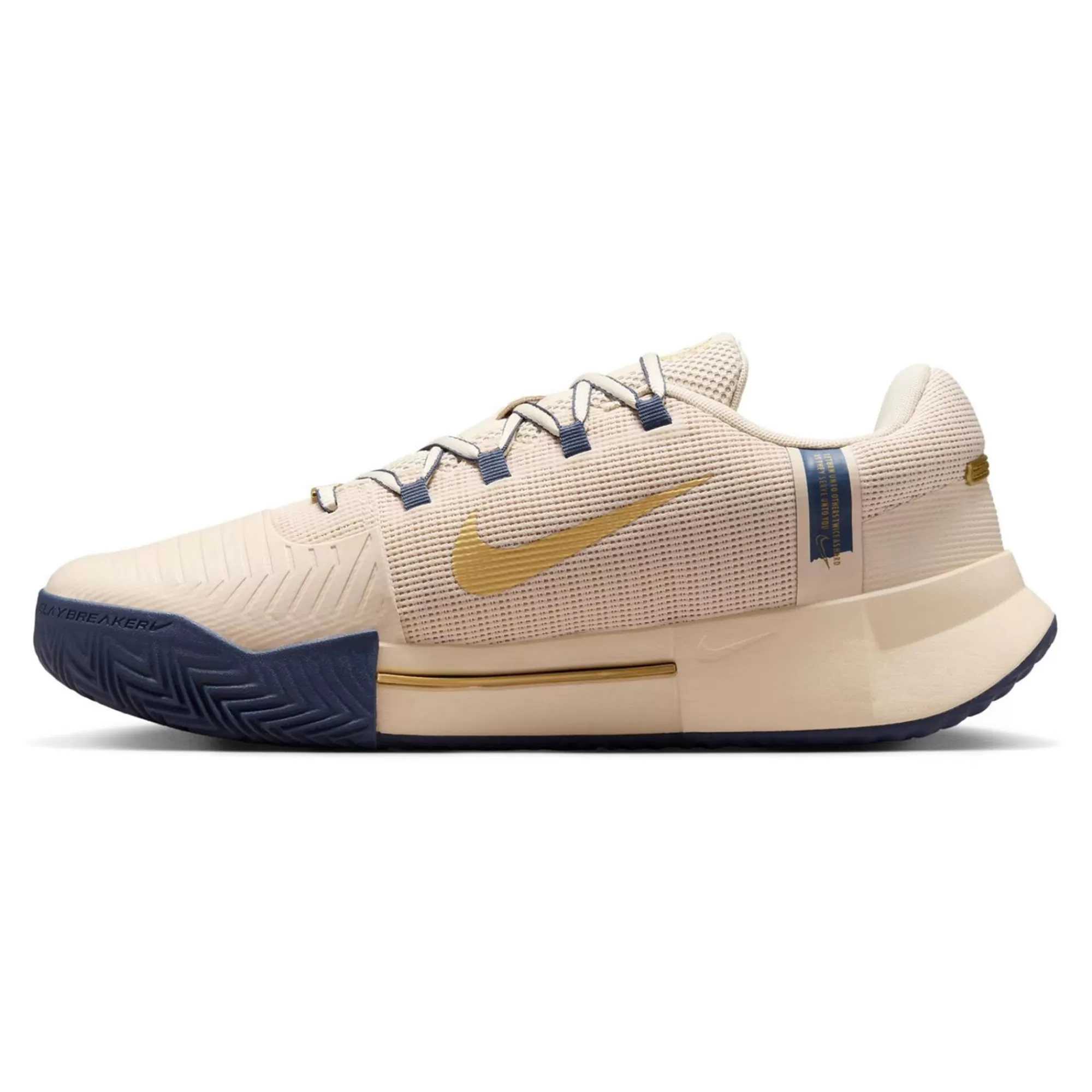 Zoom GP Challenge 1 PRM Clay Court Shoe Men - Beige, Dark Blue>Nike New